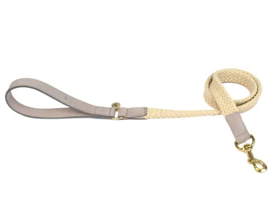 Dog Leash Tau Nubuck Leather 120cm – Fantail Grey