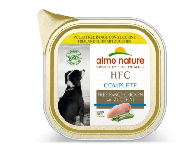 Almo Nature HFC Dogs Complete Scharrelkip met Courgette