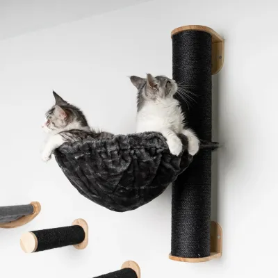 Cat Climbing Wall – RHR Quality Wallpolehammock45 Blackline Dark Grey