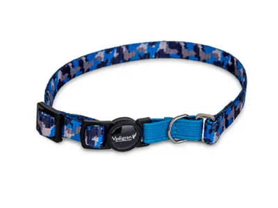Cat Collar Camouflage Blue 20-30cm