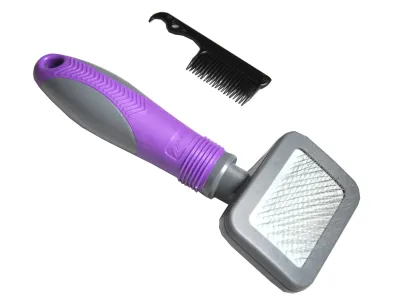 Slicker Brush for Cats – Purple