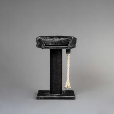 Cat Tree for Large Cats 120 cm – RHR Quality Chartreux Blackline Dark Grey