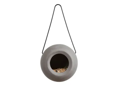 Bird Feeder Ceramic Hanging – Singing Friend Lisa Grey