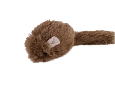 Pluche muis kattenspeelgoed – Bruin