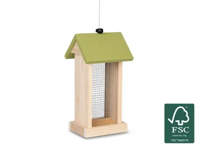 Peanut Feeder House Wood 28.5cm FSC – Emma's Garden