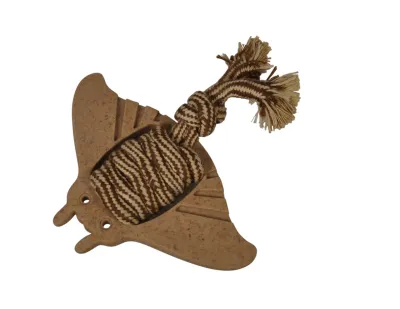 Plush Dog Toy Rope 19cm – Brown