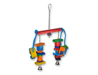 Bird Toy Double Blocks Multicolor 40cm