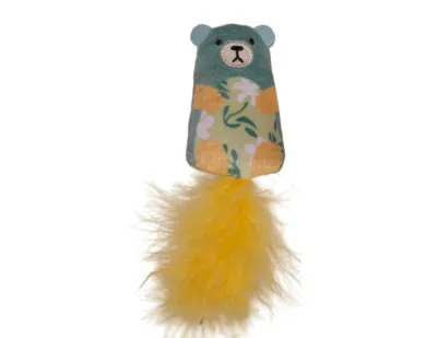 Cat Toy Poppy Bear with Catnip 8cm – Green