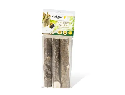 Chew sticks hazelnut 15cm (3pcs)