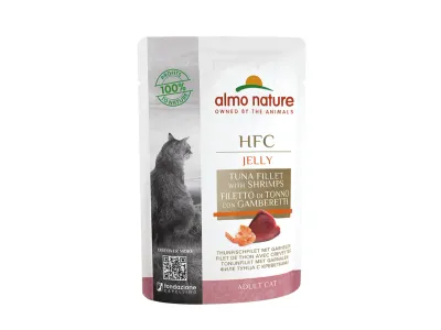 Almo Nature HFC Cats Jelly - Tonijn en Garnalen