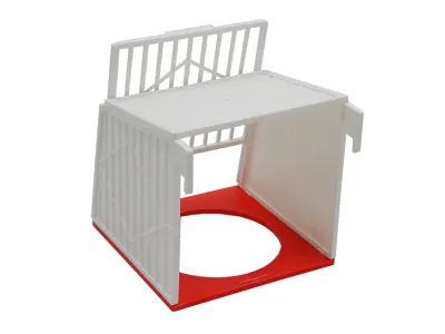 Nestkast plastic – Fauna Wit Oranje