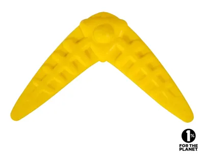 TPR Boomerang Dog Toy - Yellow