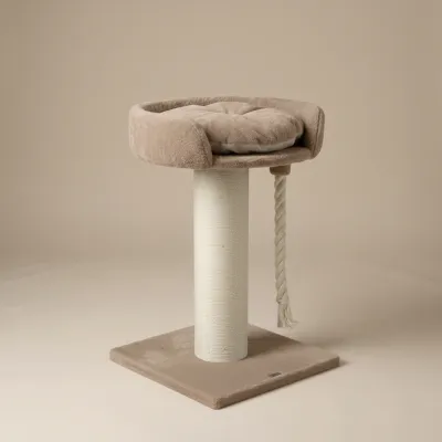 Cat Tree Chartreux 120 cm – RHR Quality Cappuccino Teddy