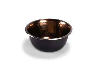 Dog Bowl Selecta – Black & Hammered Copper