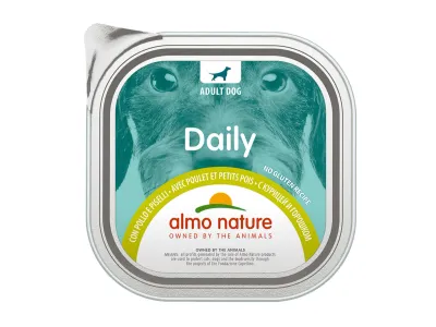 Daily Dogs Wet Dog Food with Chicken and Peas – Almo Nature