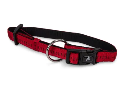 Nylon Soft Grip Dog Collar – Red – Rood
