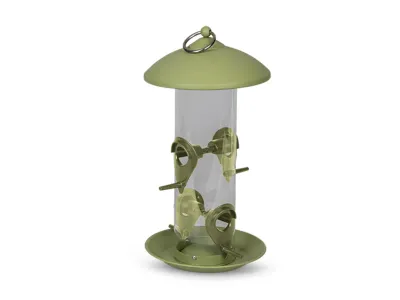 Bird Feeder Silo Metal Twist – Emma's Garden