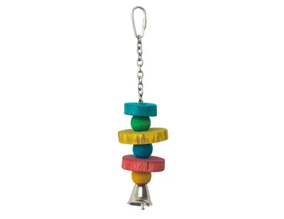 Bird Toy with 3 Balls and Bell 24cm – Multicolor