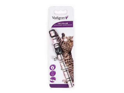 Cat Collar Plaid Pink 20-30cm