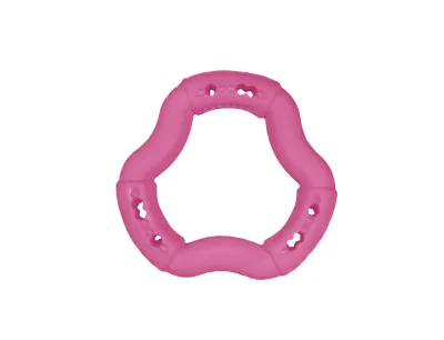 TPR Dog Toy Ring – Roze