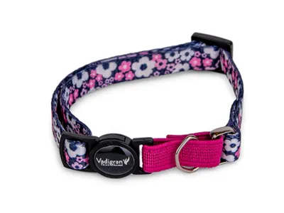 Cat Collar White-Black Flowers 20-30cm