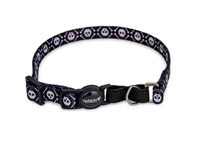 Cat Collar Skeleton Black 20-30cmx10mm