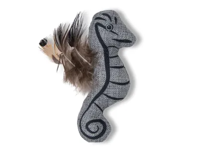 Cat Toy Seawies Seahorse 11cm – Grey