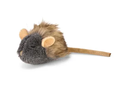 Pluche muis kattenspeelgoed – Grijs-Bruin