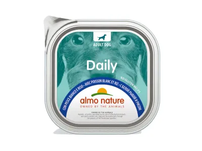 Daily Dogs met Witte Vis en Rijst – Almo Nature