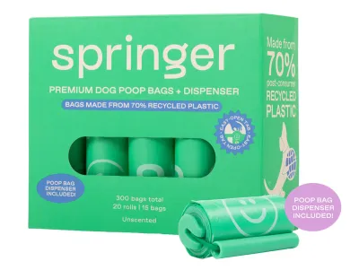 Poop Bag Dispenser + Refill Rolls – Springer Green