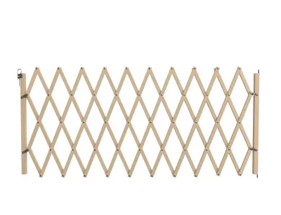 Wooden Accordion Gate Brown 60-230cm