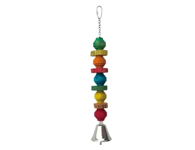 Bird Toy with 5 Balls and Bell 41cm – Multicolor