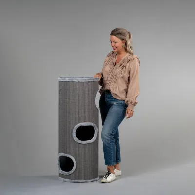 Scratching Barrel Coony Lounge 110 cm – RHR Quality Light Grey