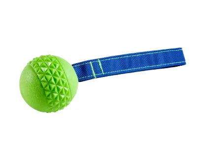 TPR Ball with Rope Green Apple