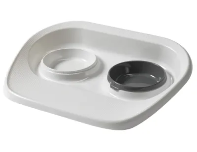 Elite Low Food and Water Bowl – Creme