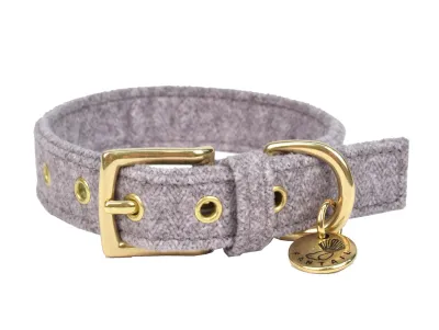 Dog Collar Stov – Fantail Light Grey