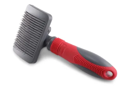 Slicker Brush Self-Cleaning – Red
