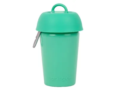 Reiswaterfles Flip – Springer Blue – Groen
