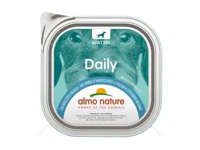 Almo Nature Daily Dogs Wet Dog Food with Cod and Green Beans