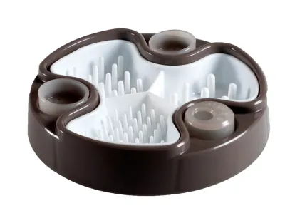 Slow Feeder Dog Bowl Brain 24cm – Brown