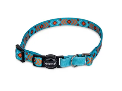 Geo Cat Collar Blue-Orange 20-30cm