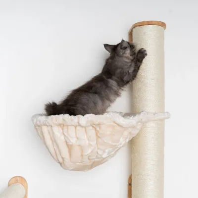 Cat Climbing Wall – RHR Quality Wallpolehammock45 Beige