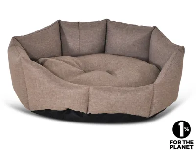 Round Dog Bed Taupe – Sawi