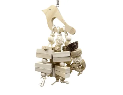 Bird Toy Wooden Natural 32cm
