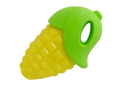 Dog Toy TPR Corn Cob – Yellow